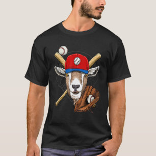 Baseball Player Goat Pitcher Catcher Baseball Coa T-Shirt
