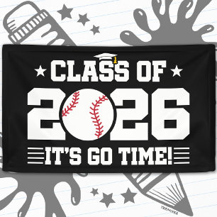 Baseball Player Graduation Class of 2026 Senior Banner