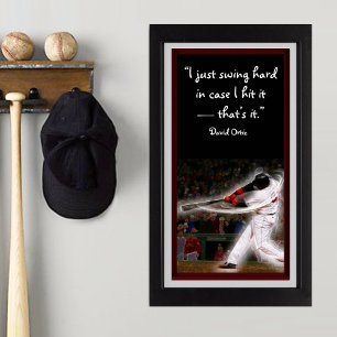 Baseball  Player Graphic Poster
