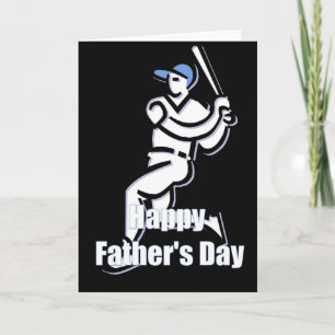 Baseball Player Happy Father's Day Greeting Card