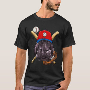 Baseball Player Hippopotamus Pitcher Catcher Baseb T-Shirt