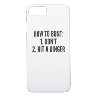 Baseball Player How To Bunt Funny Home Run Hitter iPhone 8/7 Case