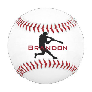 Baseball Player Image on a Baseball