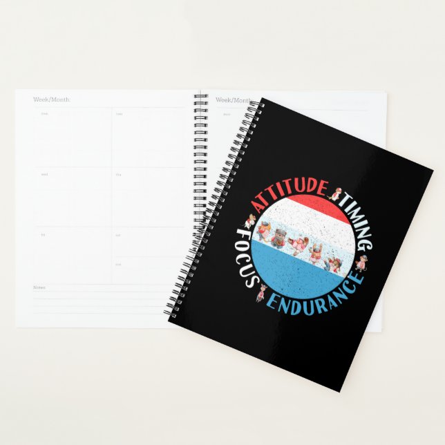 Baseball Player Mindset - Red White Blue Planner (Display)