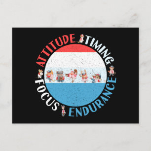 Baseball Player Mindset - Red White Blue Postcard