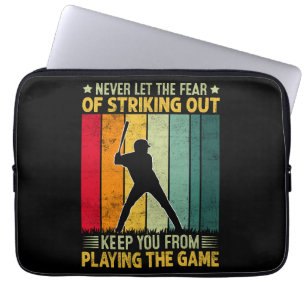 Baseball Player Motivation Laptop Sleeve