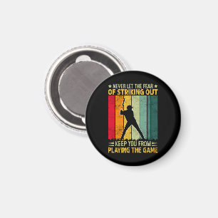 Baseball Player Motivation Magnet