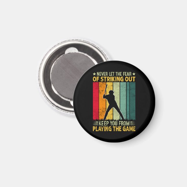 Baseball Player Motivation Magnet (Front/Back)