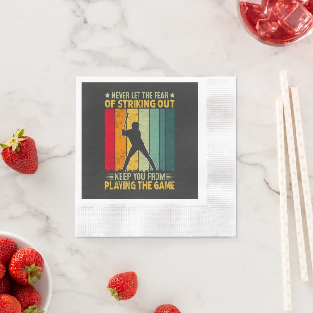Baseball Player Motivation Napkin (Insitu)