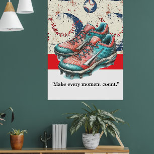 Baseball Player Motivation Poster