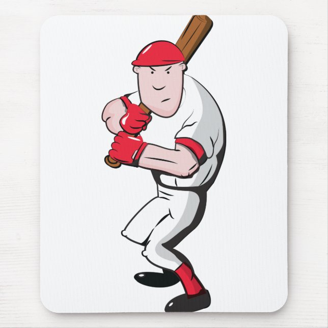 Baseball Player Mouse Mat (Front)
