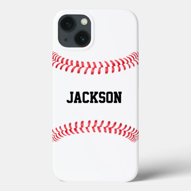 Baseball Player Name, Team Name or Text Custom Case-Mate iPhone Case (Back)