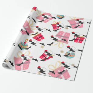 Baseball  Player on Christmas Gift   Wrapping Paper