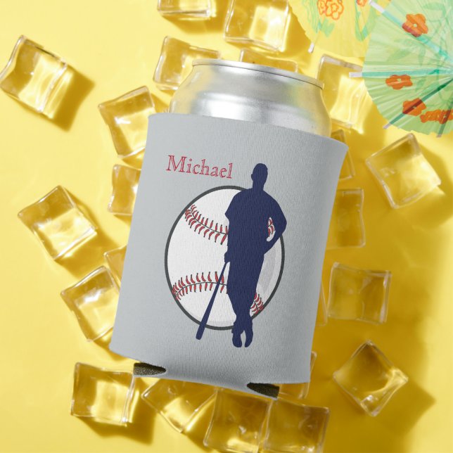 Baseball Player Personalised Can Cooler (In Situ Summer)