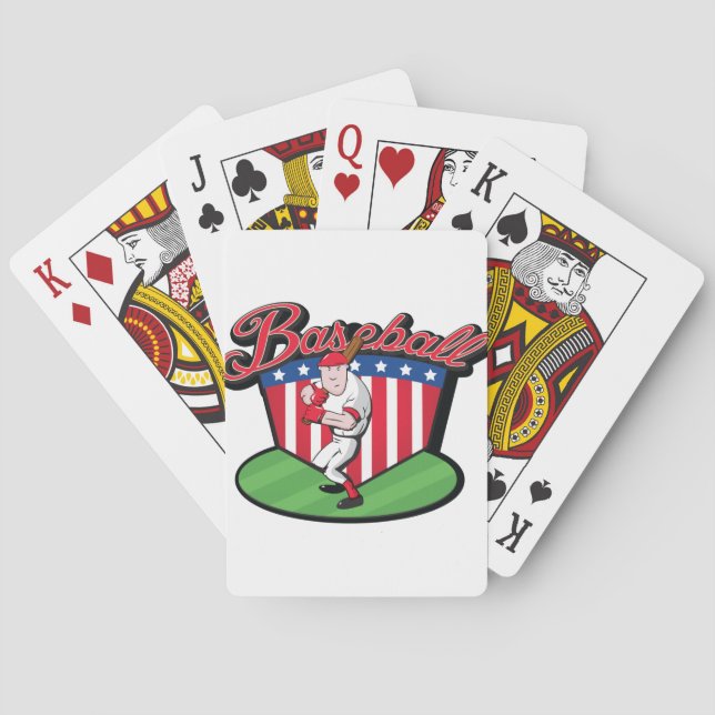 Baseball Player Playing Cards (Back)