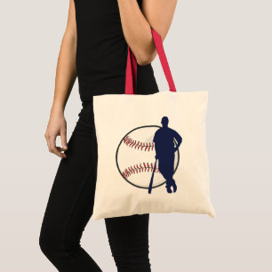 Baseball Player Tote Bag