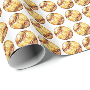 Baseball Player Wrapping Paper