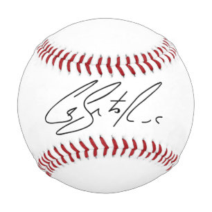 Baseball players autographed ball collectors item