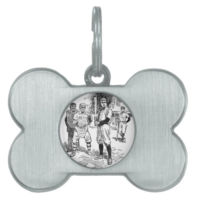 Baseball:Players Pet ID Tag (Front)