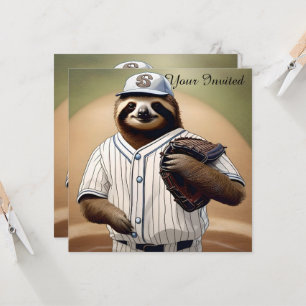 Baseball Playing Sloth, Invitation