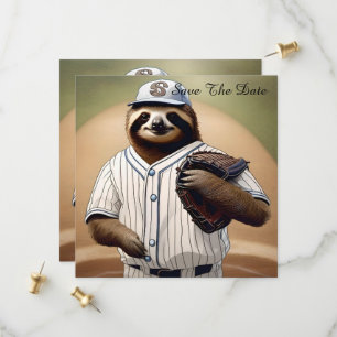 Baseball Playing Sloth, Save The Date