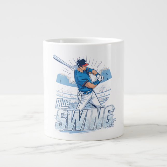 Baseball Playoff Championship Spirit  Large Coffee Mug (Front)