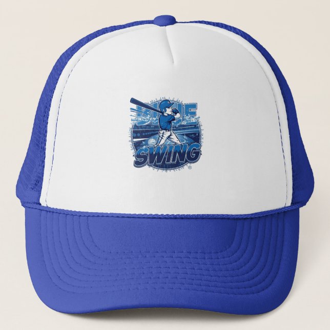 Baseball Playoff Championship Spirit Trucker Hat (Front)