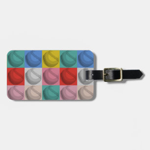 Baseball Pop Art Luggage Tag