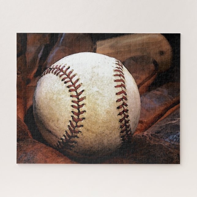 Baseball - Popular Sports Art Digital Illustration Jigsaw Puzzle (Horizontal)