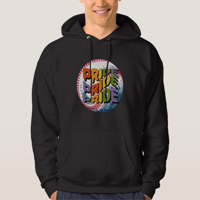 baseball pride pride pride hoodie (Front)