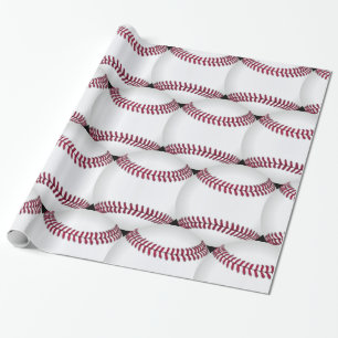 Baseball Print Wrapping Paper