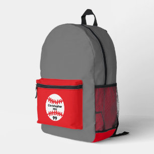 Baseball Printed Backpack