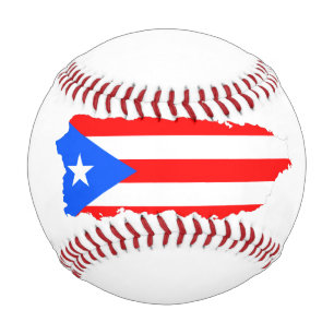 Baseball Puerto Rico Island Customised Ball