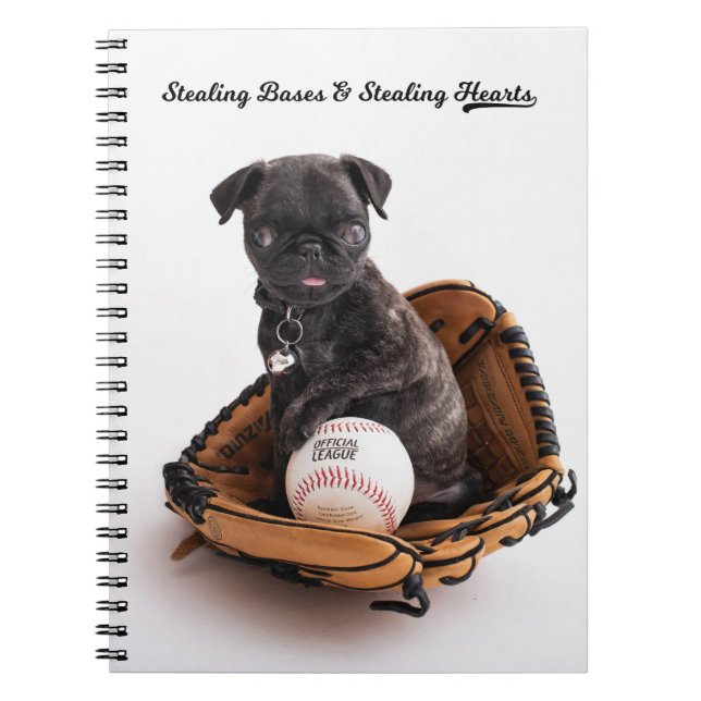 Baseball Puppy Notebook (Front)