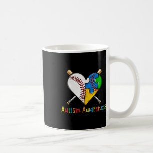 Baseball Puzzle Heart Autism Awareness Month Sport Coffee Mug