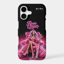Baseball Queen Pink Glitter iPhone Case