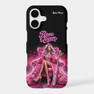 Baseball Queen Pink Glitter iPhone Case