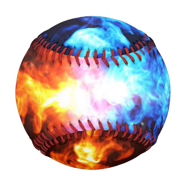 Baseball Red and Blue Fire (Front)