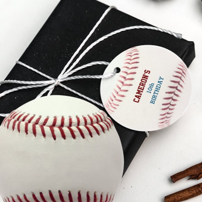 Baseball Red Blue Favour Tags (Creator Uploaded)