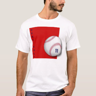 baseball red square, CARDINALS T-Shirt
