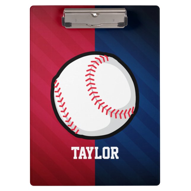 Baseball; Red, White, and Blue Clipboard (Front)
