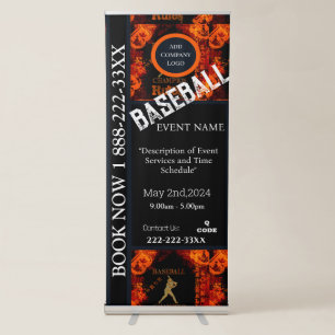 BASEBALL  RETRACTABLE BANNER