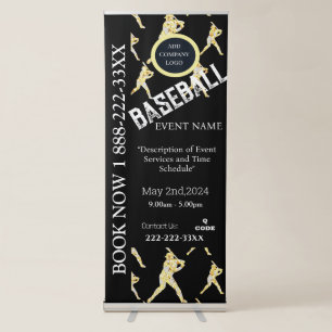 BASEBALL RETRACTABLE BANNER
