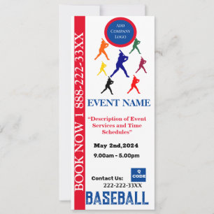 BASEBALL  RETRACTABLE BANNER INVITATION