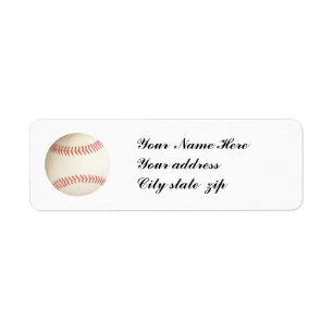 BASEBALL,- RETURN ADDRESS LABELS