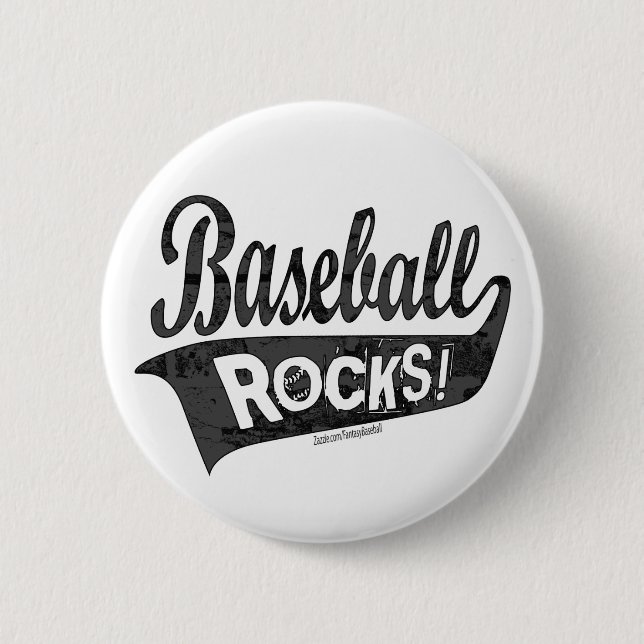 Baseball Rocks! Button (Front)