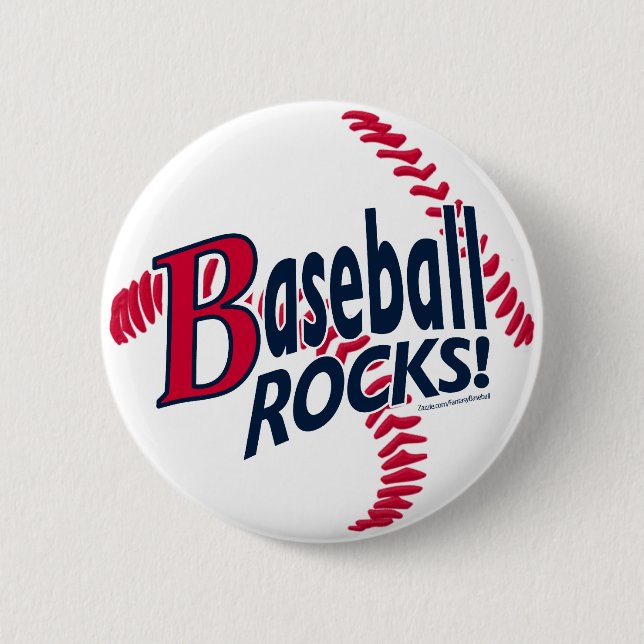 Baseball Rocks! Button (Front)