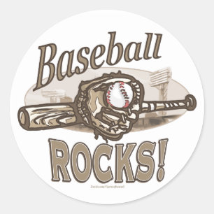 Baseball Rocks! Sticker