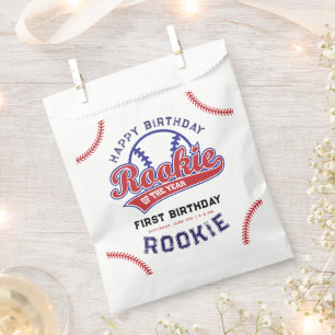 baseball Rookie of the Year 1st birthday Favour Bags