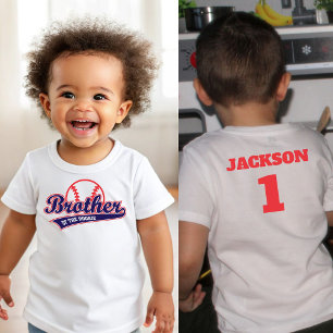 Baseball Rookie of the Year Baseball 1st Birthday Baby T-Shirt